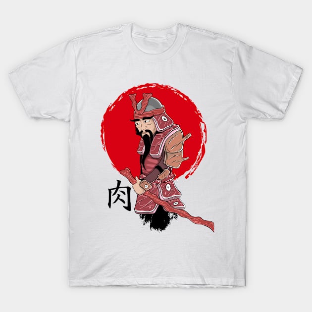 Meat Hamurai T-Shirt by Mampurrio